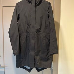 Lululemon Athletica Black Trench Coat